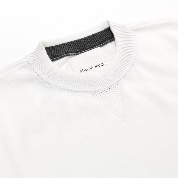 98336540 STILL BY HAND / ハイゲージニット クルーネックコットンセーター KN0261 全2色 02