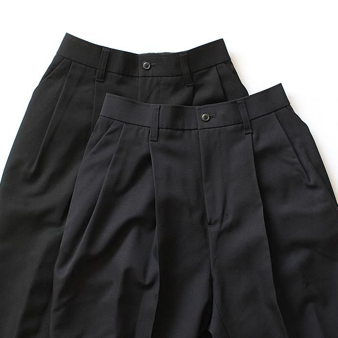 98751072 smoothday / ウィメンズ ビッグタックパンツ ウールギャバジン - ブラック 1601P002-045 #2<img class='new_mark_img2' src='//img.shop-pro.jp/img/new/icons47.gif' style='border:none;display:inline;margin:0px;padding:0px;width:auto;' /> 02