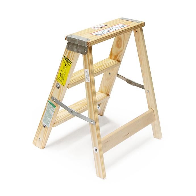 99044884 Michigan Ladder Company / Wood Step Ladder ウッドステップラダー - Size 2 02