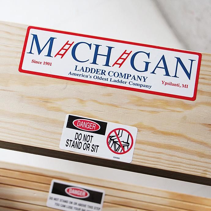 99044884 Michigan Ladder Company / Wood Step Ladder ウッドステップラダー - Size 2 02