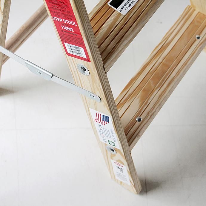 99044884 Michigan Ladder Company / Wood Step Ladder ウッドステップラダー - Size 2 02