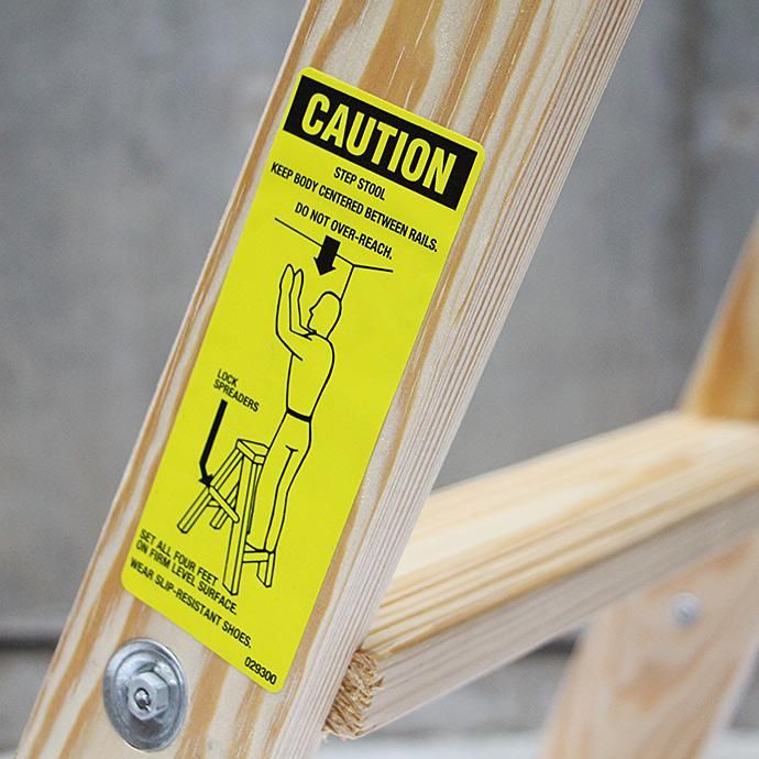 99044884 Michigan Ladder Company / Wood Step Ladder ウッドステップラダー - Size 2 02