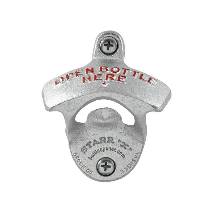 99053427 Brown Mfg. Co. / STARR X / OPEN BOTTLE HERE Bottle Opener スターX オープンボトルヒア シルバー 栓抜き 01