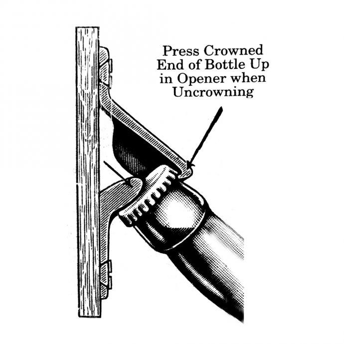 99053427 Brown Mfg. Co. / STARR X / OPEN BOTTLE HERE Bottle Opener スターX オープンボトルヒア シルバー 栓抜き 02