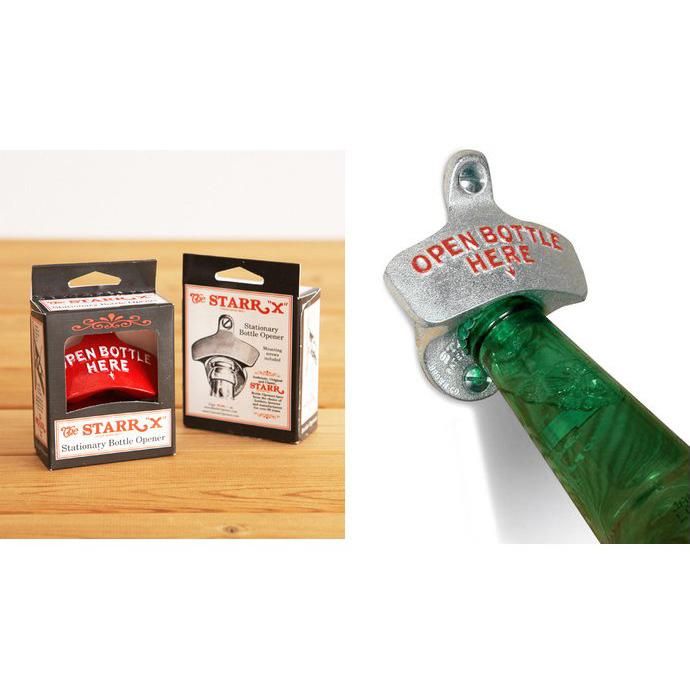 99053427 Brown Mfg. Co. / STARR X / OPEN BOTTLE HERE Bottle Opener スターX オープンボトルヒア シルバー 栓抜き 02