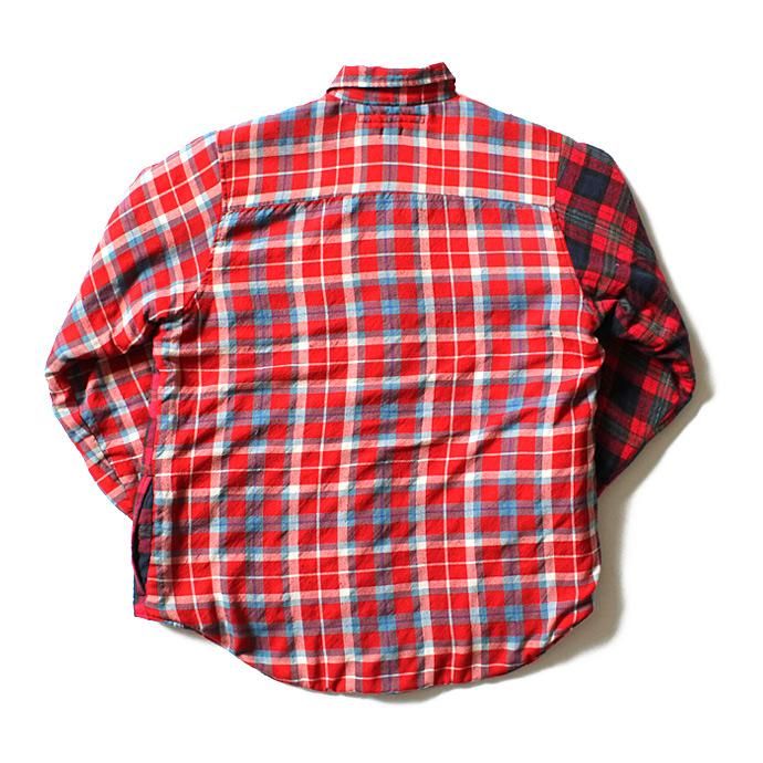 Hexico Hexico / Deformer Quilt Lined Flannel Shirt リメイクキルティングネルシャツ 01 M 02