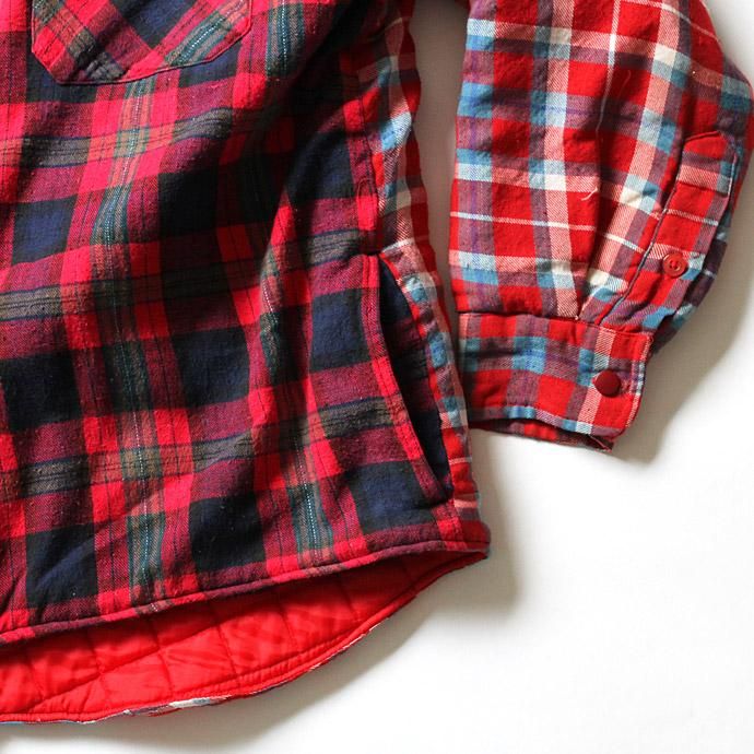Hexico Hexico / Deformer Quilt Lined Flannel Shirt リメイクキルティングネルシャツ 01 M 02
