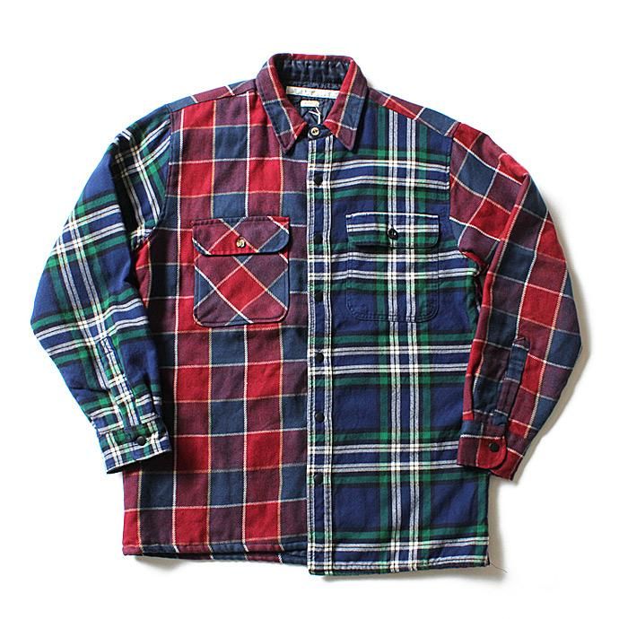 99127543 Hexico / Deformer Quilt Lined Flannel Shirt リメイクキルティングネルシャツ 02 L<img class='new_mark_img2' src='//img.shop-pro.jp/img/new/icons47.gif' style='border:none;display:inline;margin:0px;padding:0px;width:auto;' /> 01