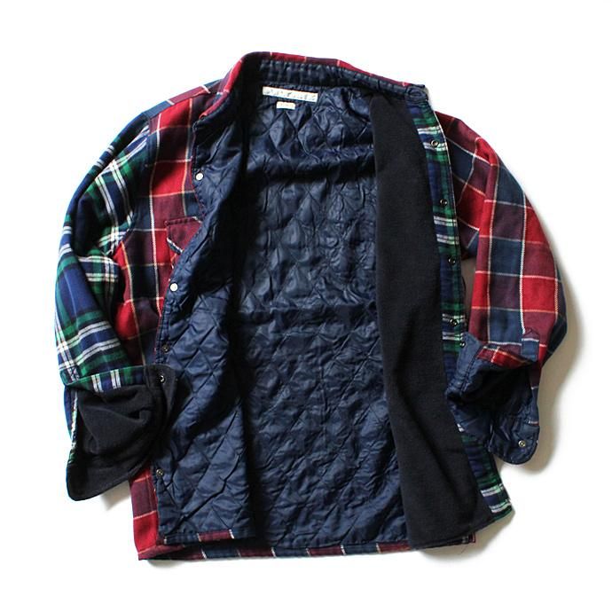 99127543 Hexico / Deformer Quilt Lined Flannel Shirt リメイクキルティングネルシャツ 02 L<img class='new_mark_img2' src='//img.shop-pro.jp/img/new/icons47.gif' style='border:none;display:inline;margin:0px;padding:0px;width:auto;' /> 02