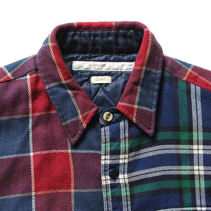 99127543 Hexico / Deformer Quilt Lined Flannel Shirt リメイクキルティングネルシャツ 02 L<img class='new_mark_img2' src='//img.shop-pro.jp/img/new/icons47.gif' style='border:none;display:inline;margin:0px;padding:0px;width:auto;' /> 02