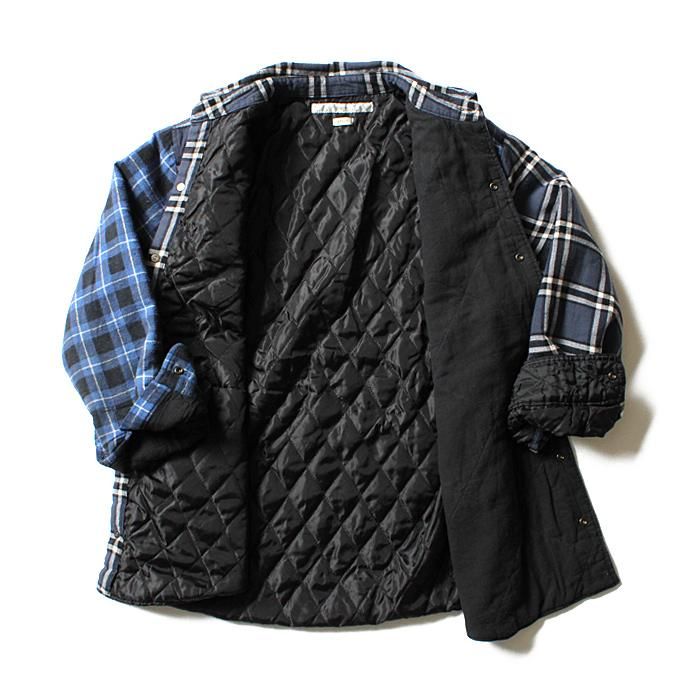 Hexico Hexico / Deformer Quilt Lined Flannel Shirt リメイクキルティングネルシャツ 03 L<img class='new_mark_img2' src='//img.shop-pro.jp/img/new/icons47.gif' style='border:none;display:inline;margin:0px;padding:0px;width:auto;' /> 02
