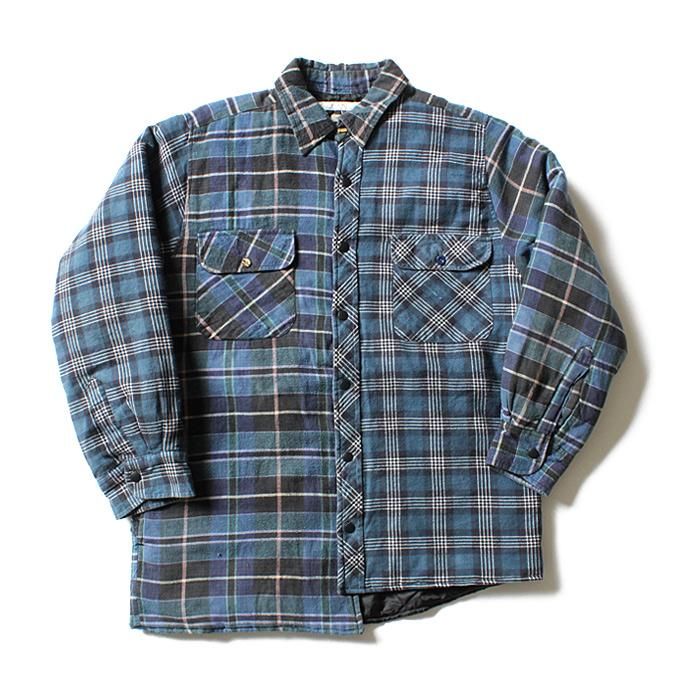 Hexico Hexico / Deformer Quilt Lined Flannel Shirt リメイクキルティングネルシャツ 05 M 01