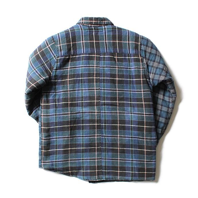Hexico Hexico / Deformer Quilt Lined Flannel Shirt リメイクキルティングネルシャツ 05 M 02