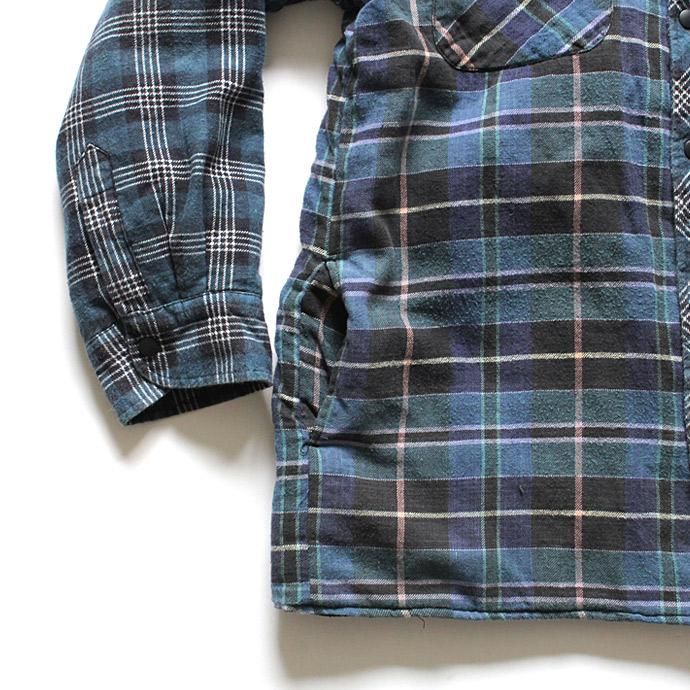 Hexico Hexico / Deformer Quilt Lined Flannel Shirt リメイクキルティングネルシャツ 05 M 02