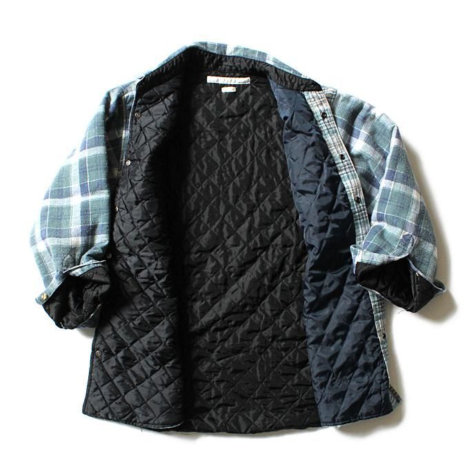 Hexico Hexico / Deformer Quilt Lined Flannel Shirt リメイクキルティングネルシャツ 06 M 02
