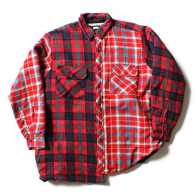 99127935 Hexico / Deformer Quilt Lined Flannel Shirt リメイクキルティングネルシャツ 08 L<img class='new_mark_img2' src='//img.shop-pro.jp/img/new/icons47.gif' style='border:none;display:inline;margin:0px;padding:0px;width:auto;' /> 01