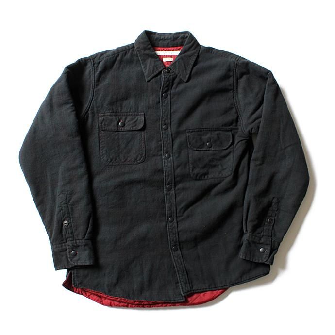 Hexico Hexico / Deformer Quilt Lined Flannel Shirt - Overdye リメイクキルティングネルシャツ オーバーダイ01 L 01