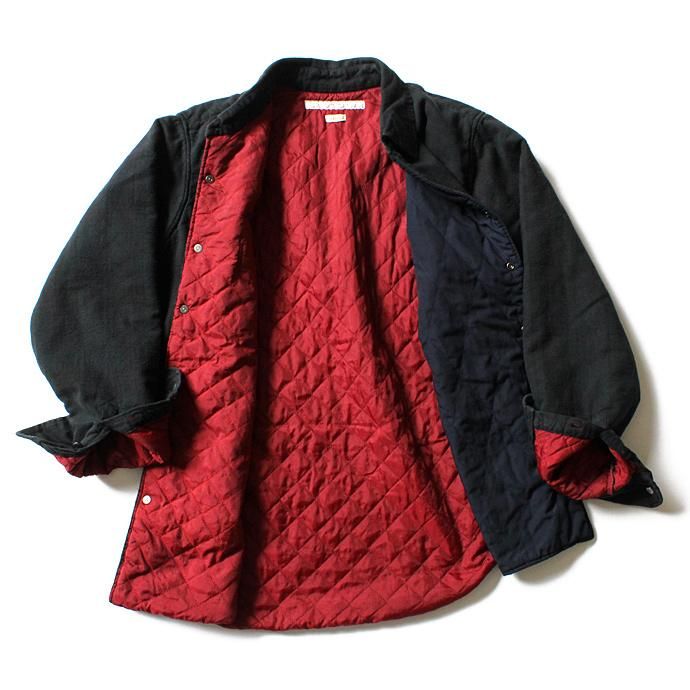 Hexico Hexico / Deformer Quilt Lined Flannel Shirt - Overdye リメイクキルティングネルシャツ オーバーダイ01 L 02