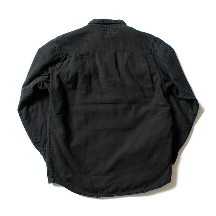 Hexico Hexico / Deformer Quilt Lined Flannel Shirt - Overdye リメイクキルティングネルシャツ オーバーダイ02 M<img class='new_mark_img2' src='//img.shop-pro.jp/img/new/icons47.gif' style='border:none;display:inline;margin:0px;padding:0px;width:auto;' /> 02