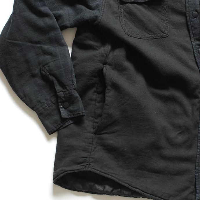 Hexico Hexico / Deformer Quilt Lined Flannel Shirt - Overdye リメイクキルティングネルシャツ オーバーダイ02 M<img class='new_mark_img2' src='//img.shop-pro.jp/img/new/icons47.gif' style='border:none;display:inline;margin:0px;padding:0px;width:auto;' /> 02