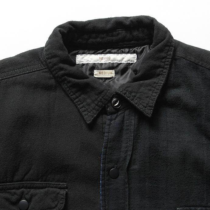 Hexico Hexico / Deformer Quilt Lined Flannel Shirt - Overdye リメイクキルティングネルシャツ オーバーダイ02 M<img class='new_mark_img2' src='//img.shop-pro.jp/img/new/icons47.gif' style='border:none;display:inline;margin:0px;padding:0px;width:auto;' /> 02