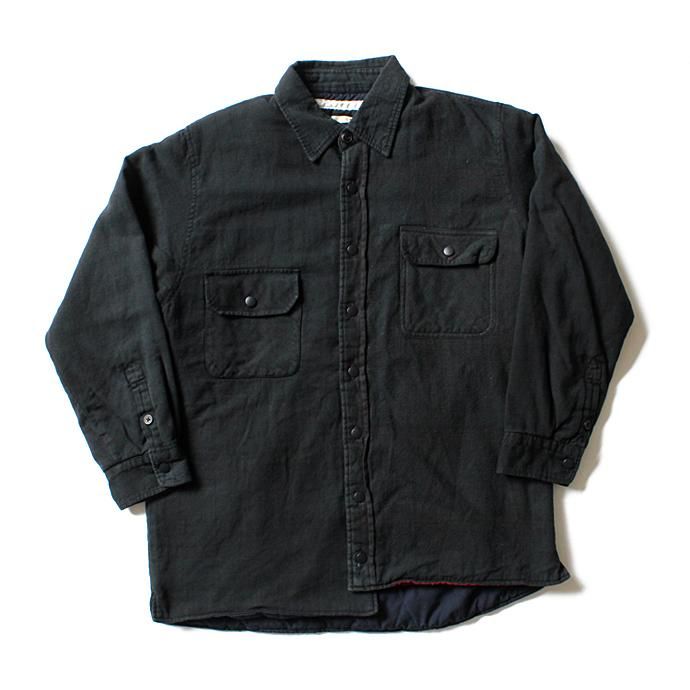 99128053 Hexico / Deformer Quilt Lined Flannel Shirt - Overdye リメイクキルティングネルシャツ オーバーダイ03 M 01