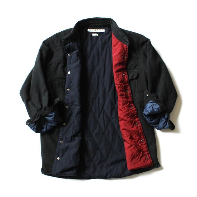 99128053 Hexico / Deformer Quilt Lined Flannel Shirt - Overdye リメイクキルティングネルシャツ オーバーダイ03 M 02