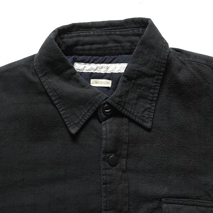 99128053 Hexico / Deformer Quilt Lined Flannel Shirt - Overdye リメイクキルティングネルシャツ オーバーダイ03 M 02