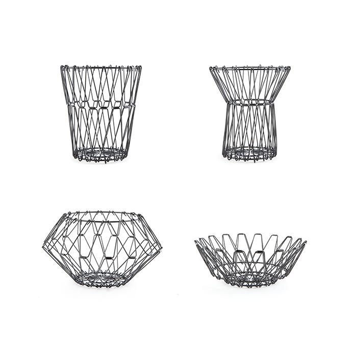 Other Brands Small Folding Wire Basket - Black スモールフォルディングワイヤーバスケット ブラック<img class='new_mark_img2' src='//img.shop-pro.jp/img/new/icons47.gif' style='border:none;display:inline;margin:0px;padding:0px;width:auto;' /> 01