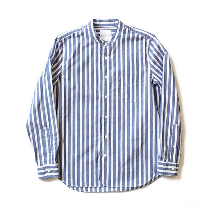 99478636 STILL BY HAND / ドビー織りストライプ バンドカラーシャツ SH0136<img class='new_mark_img2' src='//img.shop-pro.jp/img/new/icons47.gif' style='border:none;display:inline;margin:0px;padding:0px;width:auto;' /> 01