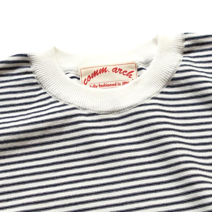 99481534 comm. arch. / Mr. Suvin L/S Borders - 全2色 コムアーチ スビンコットン ボーダーセーター 02