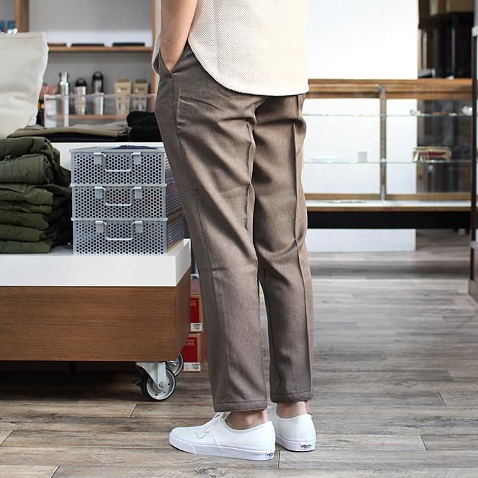 Hexico Deformer Pants Quarter Single Slim Ex. U.S. Action Slacks - Brown リメイク アクションスラックス ブラウン<img class='new_mark_img2' src='//img.shop-pro.jp/img/new/icons47.gif' style='border:none;display:inline;margin:0px;padding:0px;width:auto;' /> 02