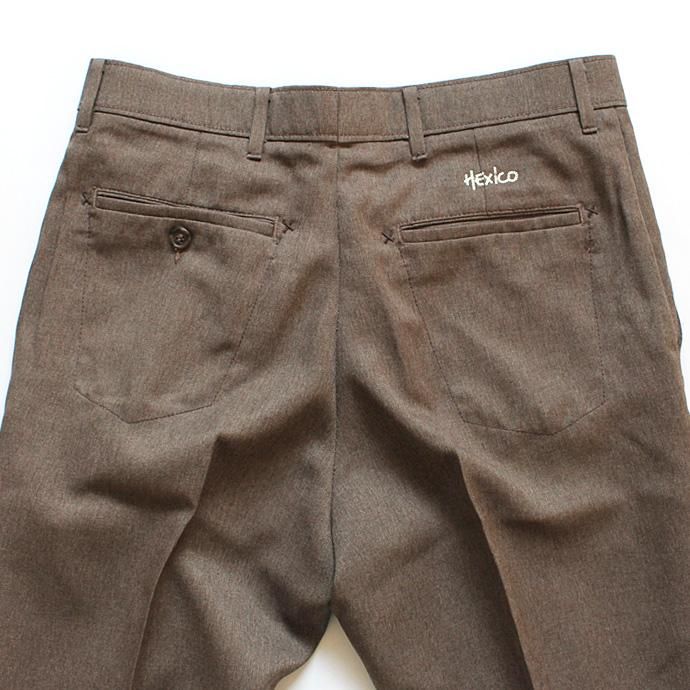 Hexico Deformer Pants Quarter Single Slim Ex. U.S. Action Slacks - Brown リメイク アクションスラックス ブラウン<img class='new_mark_img2' src='//img.shop-pro.jp/img/new/icons47.gif' style='border:none;display:inline;margin:0px;padding:0px;width:auto;' /> 02
