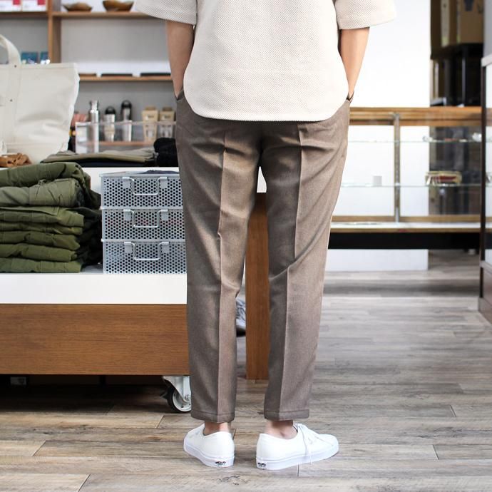 Hexico Deformer Pants Quarter Single Slim Ex. U.S. Action Slacks - Brown リメイク アクションスラックス ブラウン<img class='new_mark_img2' src='//img.shop-pro.jp/img/new/icons47.gif' style='border:none;display:inline;margin:0px;padding:0px;width:auto;' /> 02
