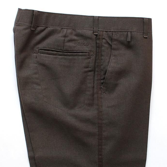 Hexico Deformer Pants Line Quarter Slim Ex. U.S. Action Slacks - Brown リメイク アクションスラックス ライン入り ブラウン<img class='new_mark_img2' src='//img.shop-pro.jp/img/new/icons47.gif' style='border:none;display:inline;margin:0px;padding:0px;width:auto;' /> 02
