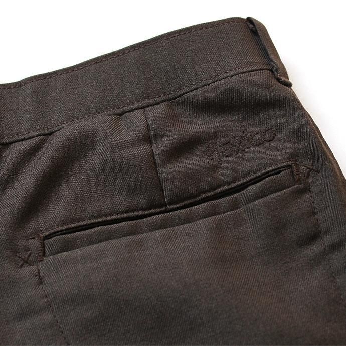 Hexico Deformer Pants Line Quarter Slim Ex. U.S. Action Slacks - Brown リメイク アクションスラックス ライン入り ブラウン<img class='new_mark_img2' src='//img.shop-pro.jp/img/new/icons47.gif' style='border:none;display:inline;margin:0px;padding:0px;width:auto;' /> 02