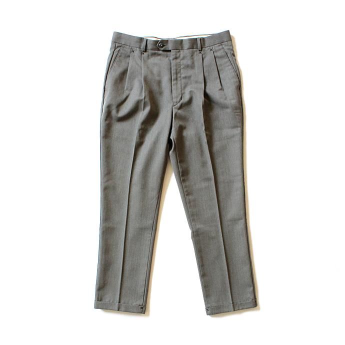 Hexico Deformer Pants 2-Tucks Quarter Tapered Ex. U.S. Slacks - Grey リメイク 2タックスラックス グレー<img class='new_mark_img2' src='//img.shop-pro.jp/img/new/icons47.gif' style='border:none;display:inline;margin:0px;padding:0px;width:auto;' /> 01
