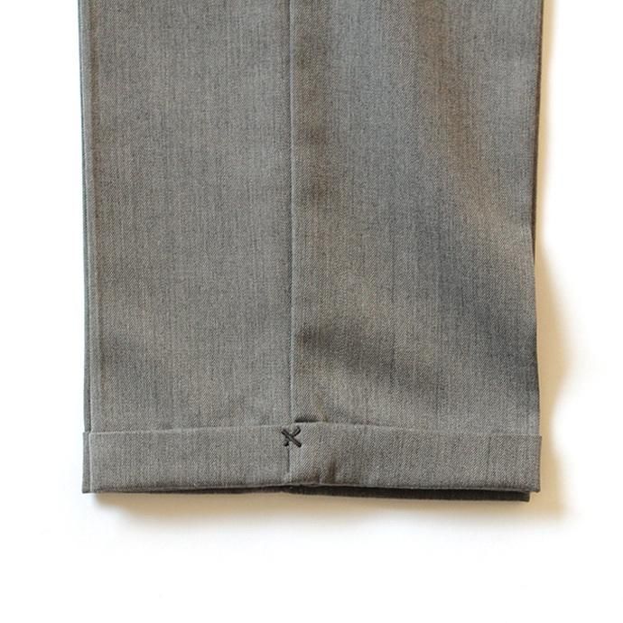Hexico Deformer Pants 2-Tucks Quarter Tapered Ex. U.S. Slacks - Grey リメイク 2タックスラックス グレー<img class='new_mark_img2' src='//img.shop-pro.jp/img/new/icons47.gif' style='border:none;display:inline;margin:0px;padding:0px;width:auto;' /> 02