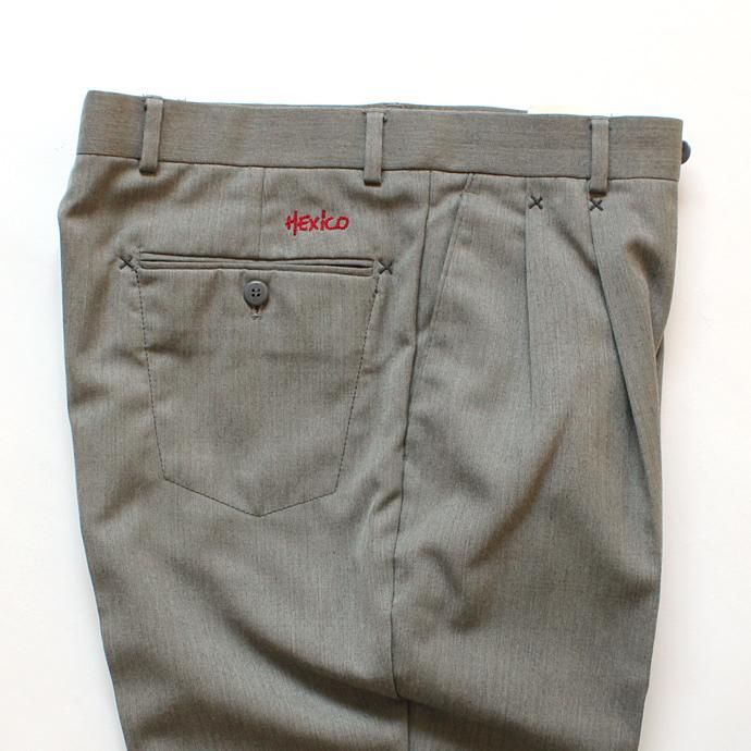 Hexico Deformer Pants 2-Tucks Quarter Tapered Ex. U.S. Slacks - Grey リメイク 2タックスラックス グレー<img class='new_mark_img2' src='//img.shop-pro.jp/img/new/icons47.gif' style='border:none;display:inline;margin:0px;padding:0px;width:auto;' /> 02
