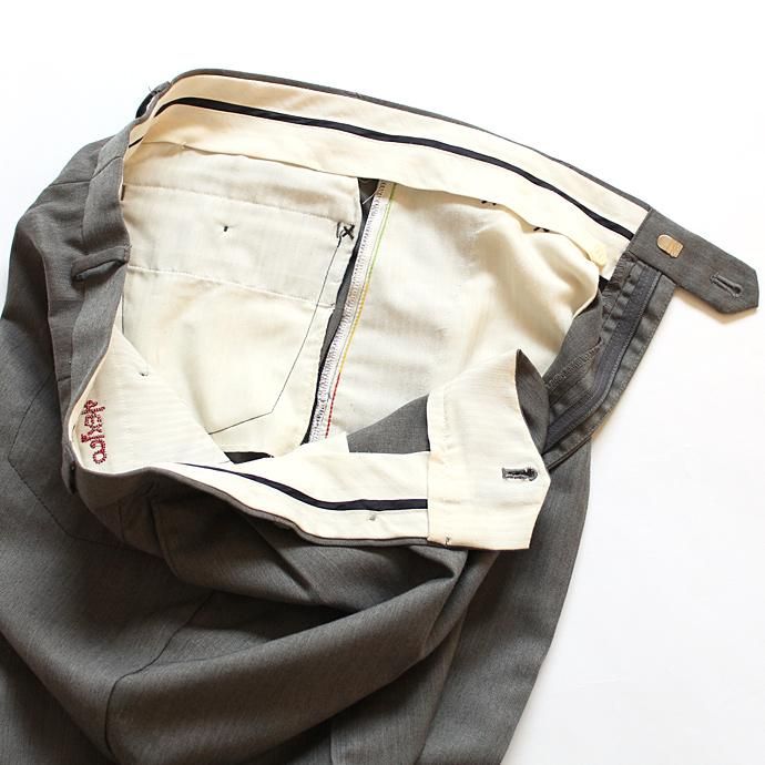 Hexico Deformer Pants 2-Tucks Quarter Tapered Ex. U.S. Slacks - Grey リメイク 2タックスラックス グレー<img class='new_mark_img2' src='//img.shop-pro.jp/img/new/icons47.gif' style='border:none;display:inline;margin:0px;padding:0px;width:auto;' /> 02