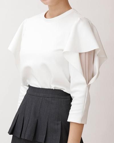 un sophie フリルチュールtops white address アドレス セレクト