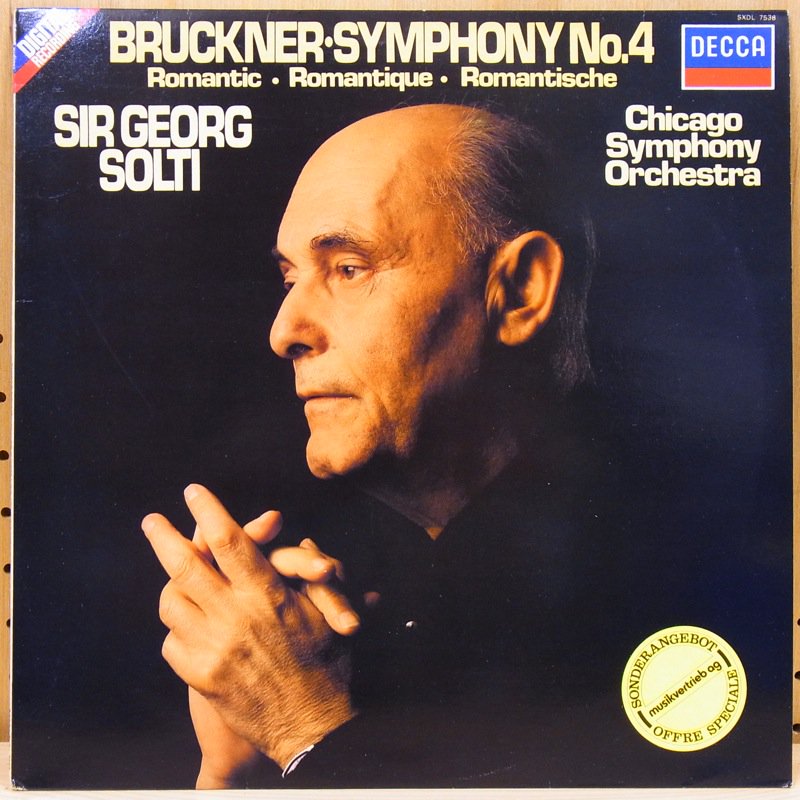 CHICAGO SYMPHONY ORCHESTRA - SIR GEORG SOLTI By BRUCKNER - SYMPHONY NO ...