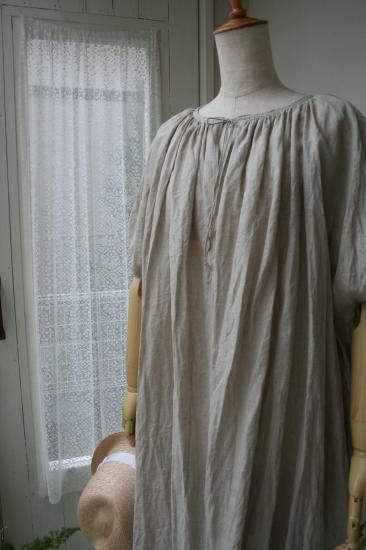 たっぷりギャザーワンピース レディース フリー Pattern Fabric Shop Lilla Blomma