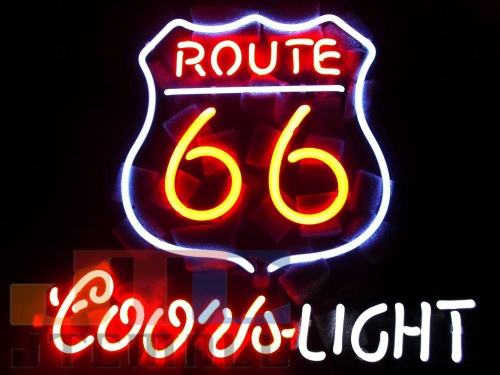 T163 ルート66 クアーズ ライト Coors Light 特大ネオン看板 ネオンサイン 広告 店舗用 Neon Sign アメリカン雑貨 看板 ネオン管 ネオン管やブリキ看板 アメリカ雑貨の通販 Jtc Mall