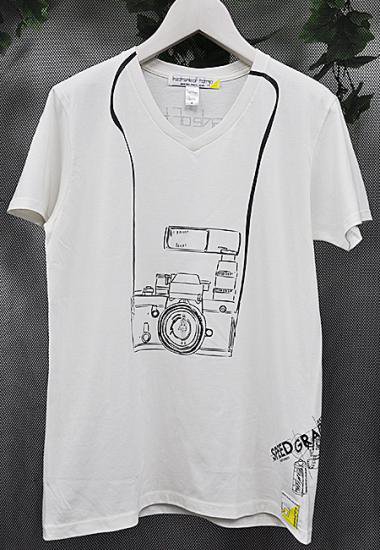 スピード グラファー10th記念コラボ Nikon F2 フェイクデザインtシャツ ホワイト 男女兼用 公式 Backside Of Tokyo バックサイドオブトーキョー オフィシャルウェブストア