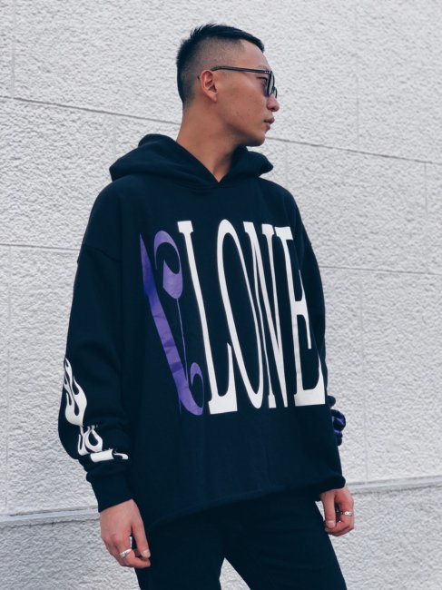 vlone purple hoodie