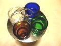 新品・医療用ガラス瓶スタンドセット色ガラス瑠璃ガラス