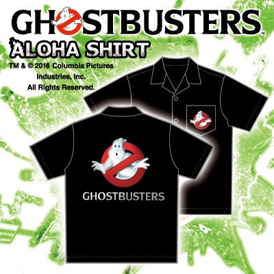 受注予約 送料無料 レグルス限定 Ghost Busters ゴーストバスターズノーゴーストロゴアロハシャツ