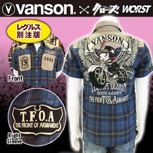 サイズ VANSON CROWS シャツの通販 by .7. shop｜バンソンならラクマ 