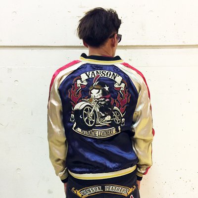 【送料無料】【レグルス別注版】クローズＷＯＲＳＴ×ＶＡＮＳＯＮ　七代目武装戦線別働隊ＢＩＫＥリバーシブルスカジャン